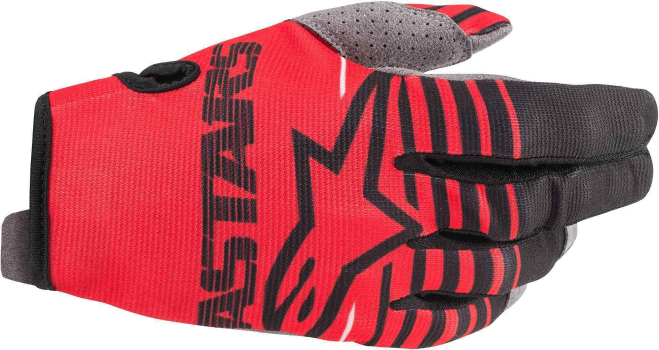 Alpinestars Youth Radar Boy's Street Motorcycle Gloves - Bright Red/Black/Large