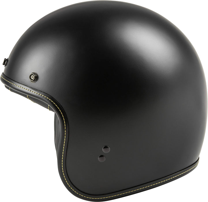 Highway 21 Motorcycle .38 Open Face Helmet (Matte Black, Small)