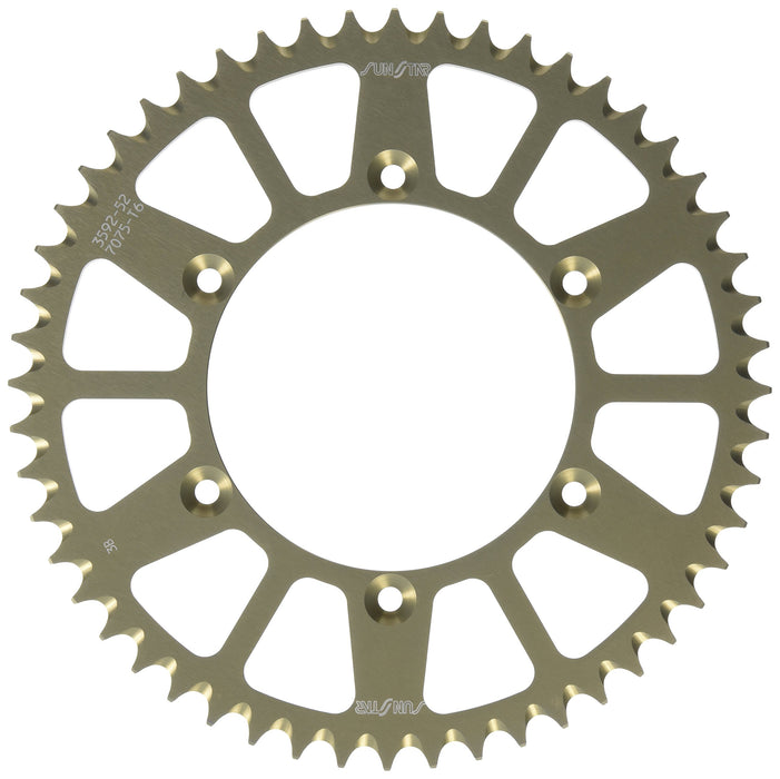 Sunstar 5-359252 Works Triplestar 52-Teeth 520 Chain Size Rear Aluminum Sprocket