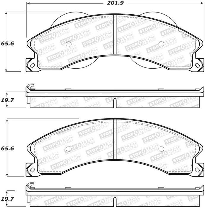 StopTech Street Brake Pads Rear 308.1411