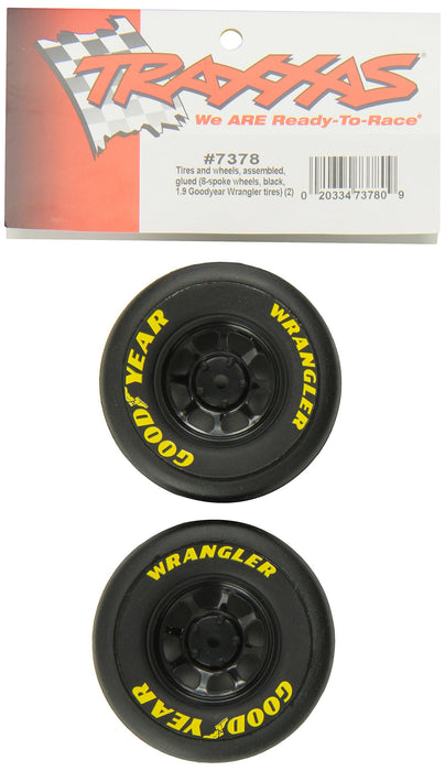 Traxxas 7378 1.9 Goodyear Wrangler Tires on Wheels 1/16 On Road