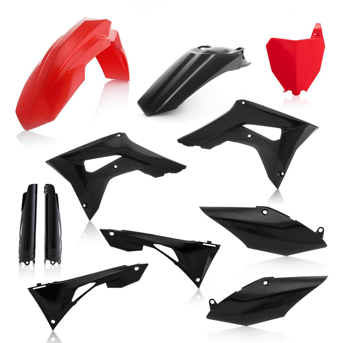 Acerbis Full Plastic Kits For Honda - Red/Black (2736251018)