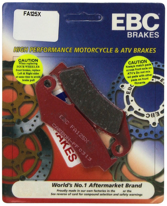 EBC Brakes FA125X Disc Brake Pad Set, Black, One-Size