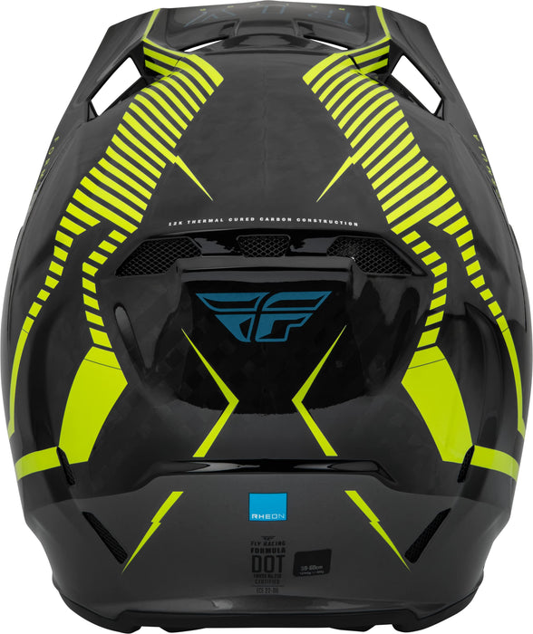 Fly Racing 2023 Formula Carbon Tracer Helmet (Hi-Vis/Black, Youth Large)