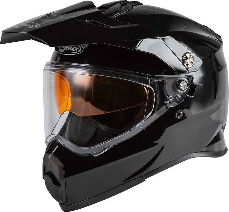 GMAX AT-21S Solid, Electric Shield Full-Face Helmet, DOT Approved for Adults and Youth (Black, XS)