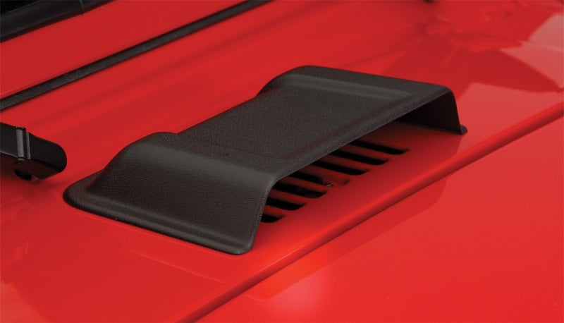 Bushwacker 98-18 compatible with Jeep Wrangler Trail Armor Hood Scoop (Textured Tpo) Black 15002