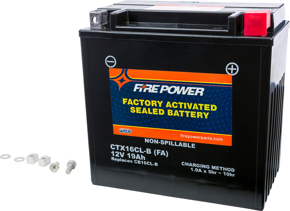 Fire Power Battery Ctx16Cl-B Sealed Factory Activated CT16CL-B-BS(FA)