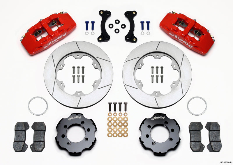 Wilwood Dynapro 6 Front Hat Kit 11.00in GT Rotor Red 95-05 Miata 140-13380-R