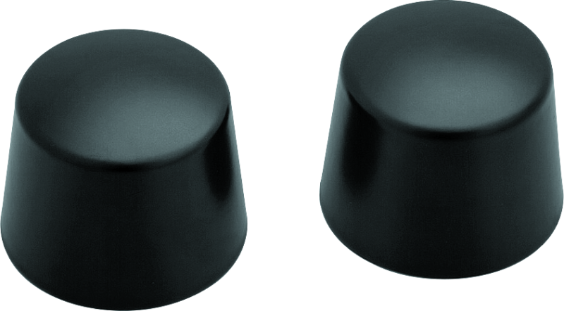 Kuryakyn Front Axle Nut Caps Satin Black 1229