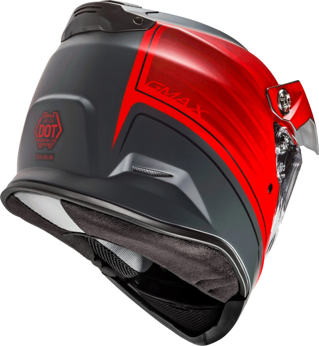 AT-21 Adventure Raley Helmet Matte Grey/RED SM