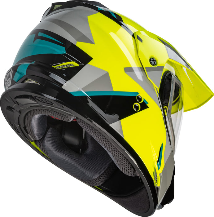 Gmax A2114687 Gm-11S Ripcord Adventure Snow Helmet Hi-Vis/Grey/Blue XL