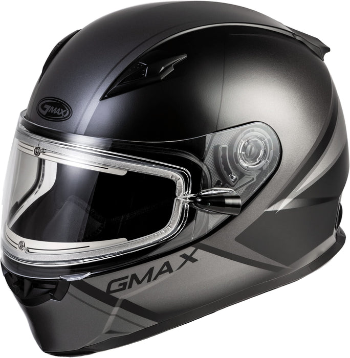 FF-49S Hail Snow Helmet W/ELEC Shield Matte Black/Grey SM