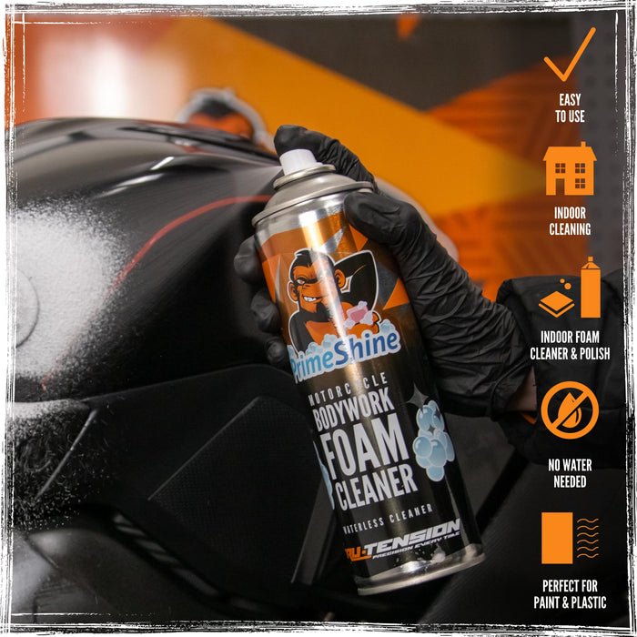 Tru-Tension | Motorcycle Bodywork Foam Cleaner | Waterless Snow Foam Spray | 500ml