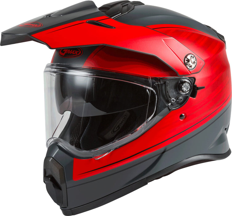 AT-21 Adventure Raley Helmet Matte Grey/RED LG