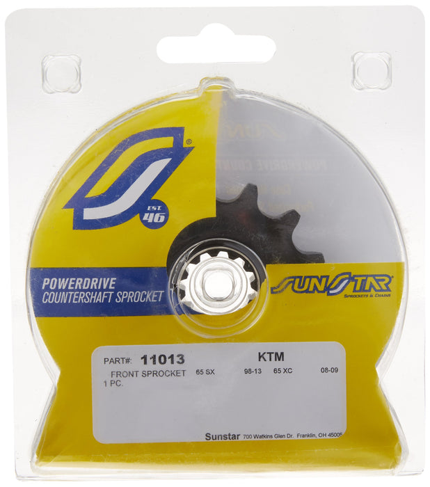 Sunstar 11013 13-Teeth 420 Chain Size Front Countershaft Sprocket