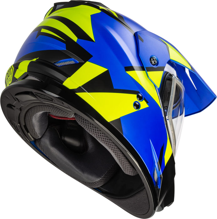 Gmax A2114628 Gm-11S Ripcord Adventure Snow Helmet Matte Blue/Hi-Vis 2X