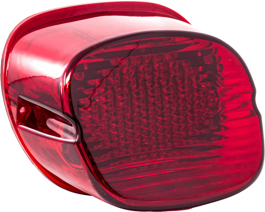 Letric Lighting Co. LLC-DSS-R Slantback LED Taillight - Deluxe Strobing LED W/O Tag Window - Red