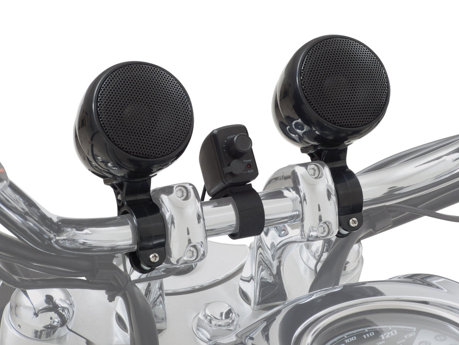 Big Bike Parts 13-250BK Handlebar Mounted Waterproof Sound System