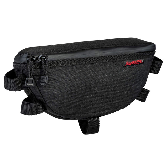 Moto Pockets Adventure Motorcycle 11" Handlebar Bag. Made in the USA of 1000 Denier Nylon, Double Glove Friendly Zipper Pulls,