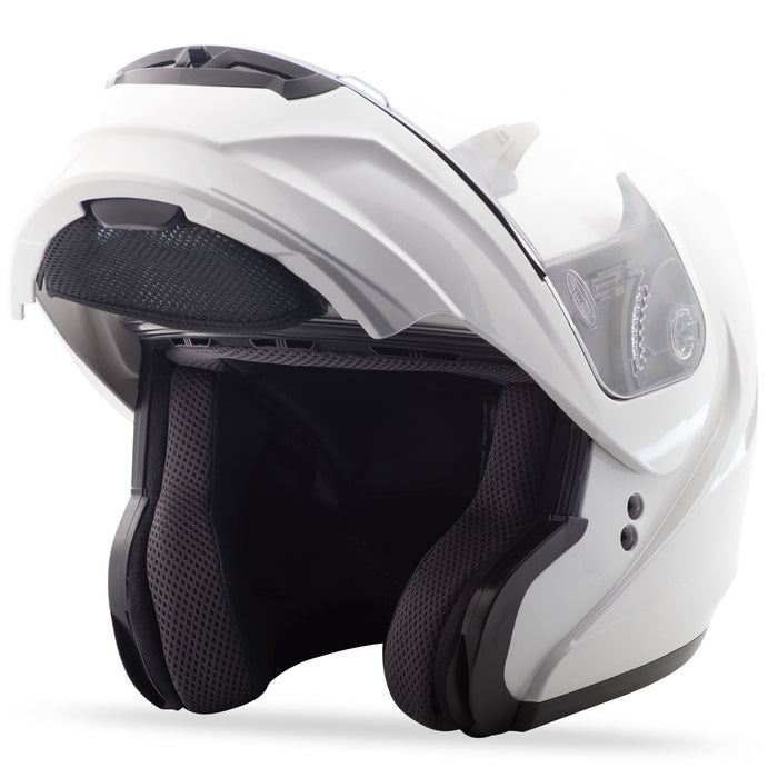 GMAX MD-04, DOT Approved Modular Helmet for Motorcycles, Scooters, Spyders, Mopeds and More (Pearl White)