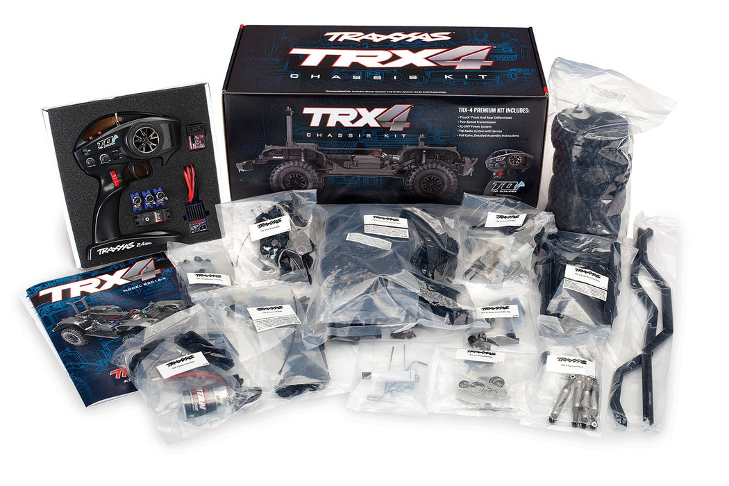 Traxxas 1/10 Scale TRX-4 Trail and Scale Crawler Chassis Kit with 2.4GHz TQi Radio