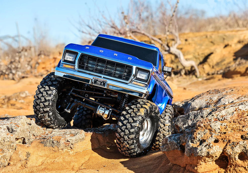 Traxxas 1/10 TRX-4 1979 Ford F-150 High Trail Edition: Blue (Needs Battery & Charger) 92046-4-Brown