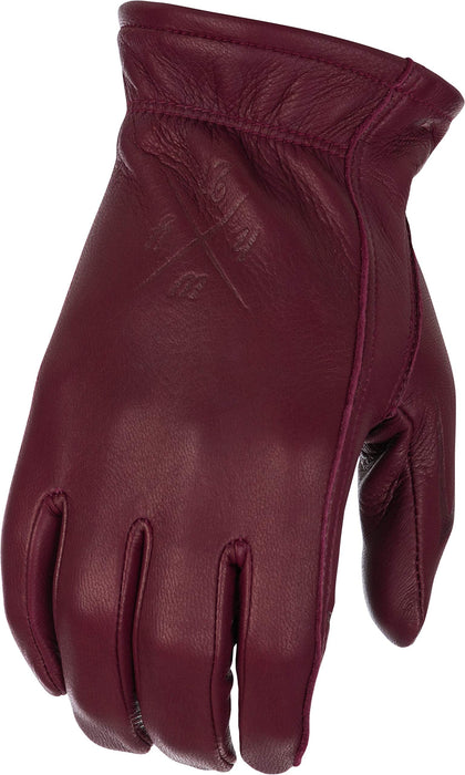 Highway 21 Men's Motorcycle Louie Gloves (Oxblood, Large)