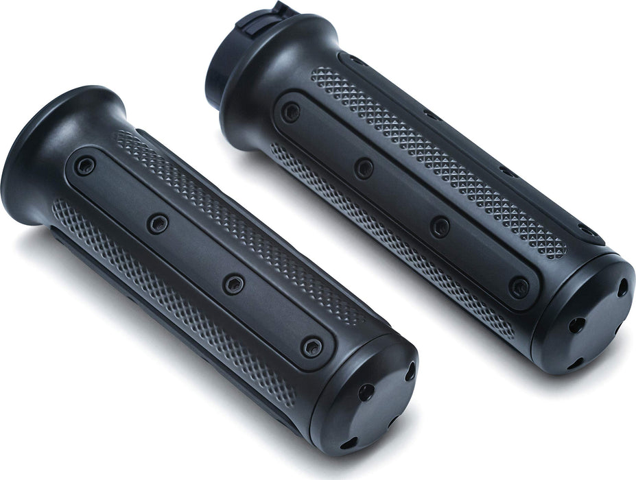 Kuryakyn Heavy Industry Grips Dual Cable Black 6121