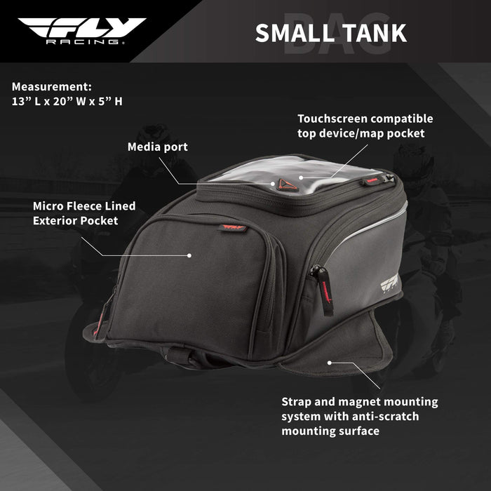 Fly Racing Street Small Tank Bag (Black)