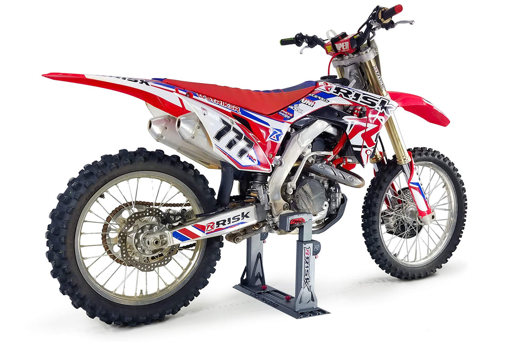 Risk Racing 00174 Silver Lock-N-Load PRO-Strapless Motocross Transport System