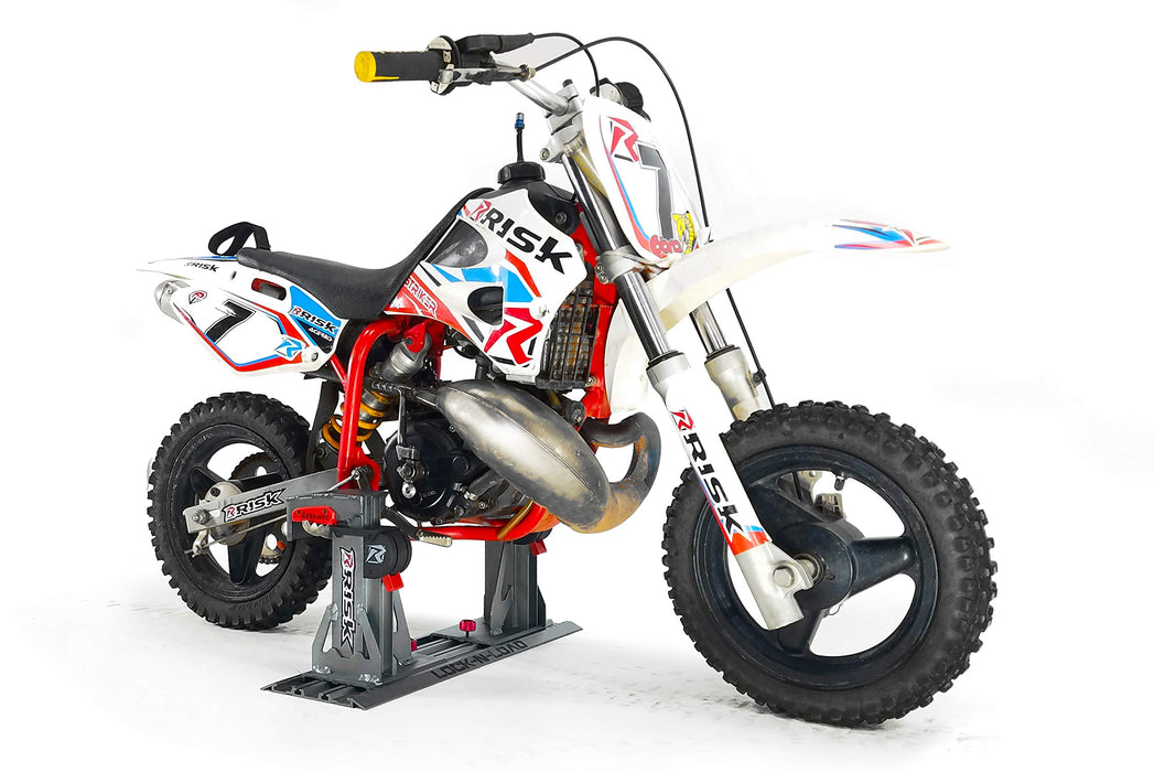 Risk Racing 00176 Silver Lock-N-Load PRO Mini - Strapless Motocross Transport System