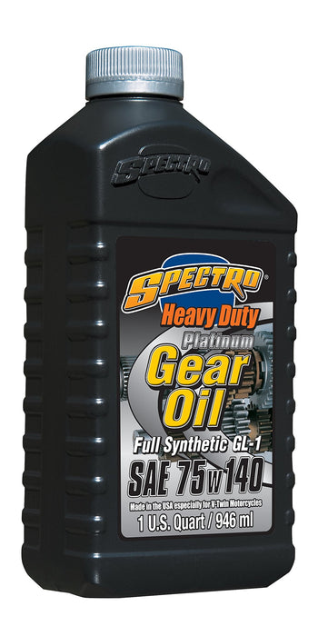 Spectro Performance Oils R.HDPGO Heavy Duty Platinum Gear Oil (75w140 Gl-1, 1 Quart)