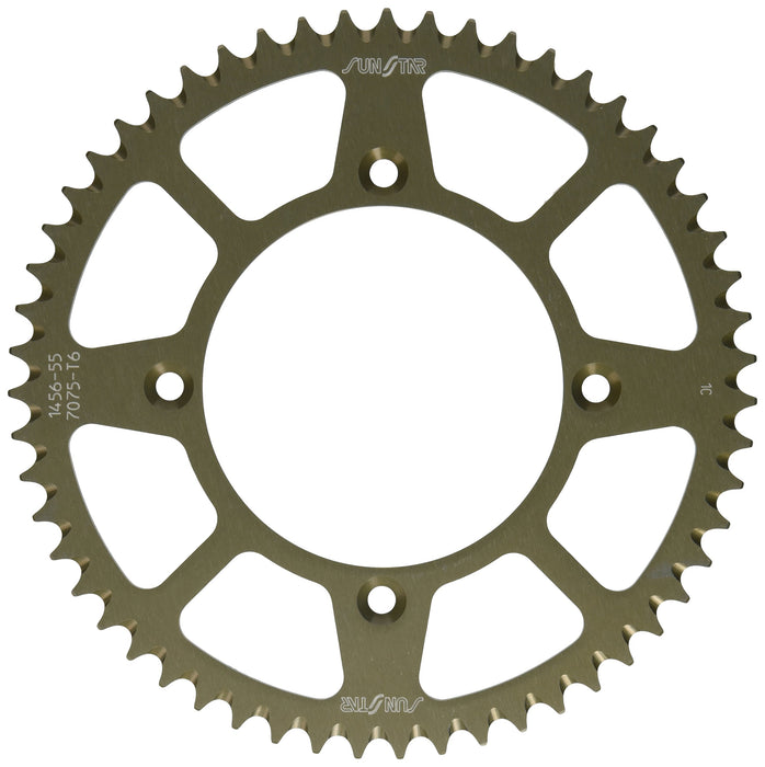 Sunstar 5-145655 Works Triplestar 55-Teeth 420 Chain Size Rear Aluminum Sprocket