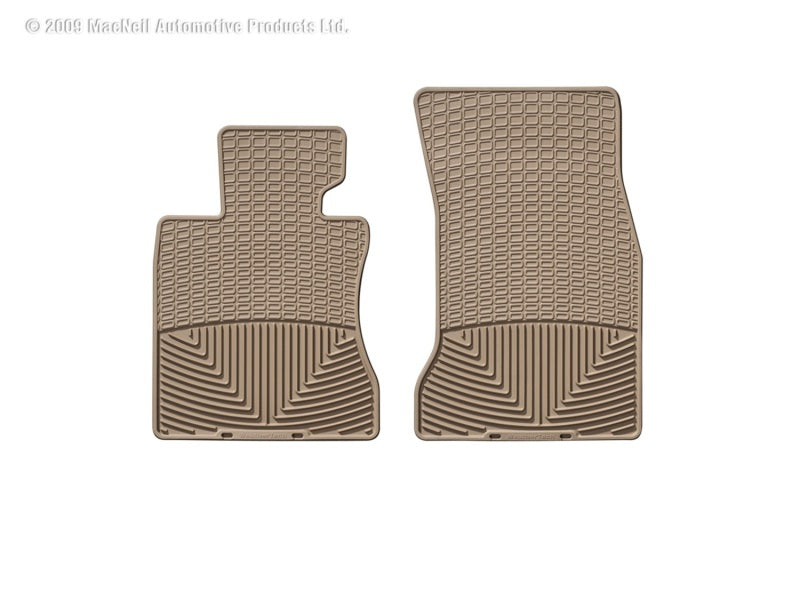 WeatherTech 04-07 BMW 525i Front Rubber Mats Tan W62TN