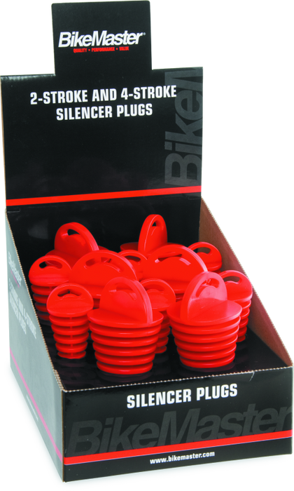 BikeMaster Exhaust Plug Display 12pc. 151686