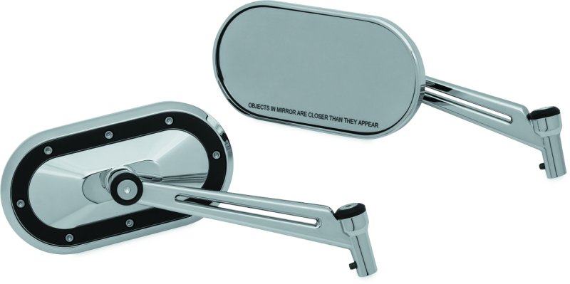 Kuryakyn Heavy Industry Mirrors Chrome/Black 1765