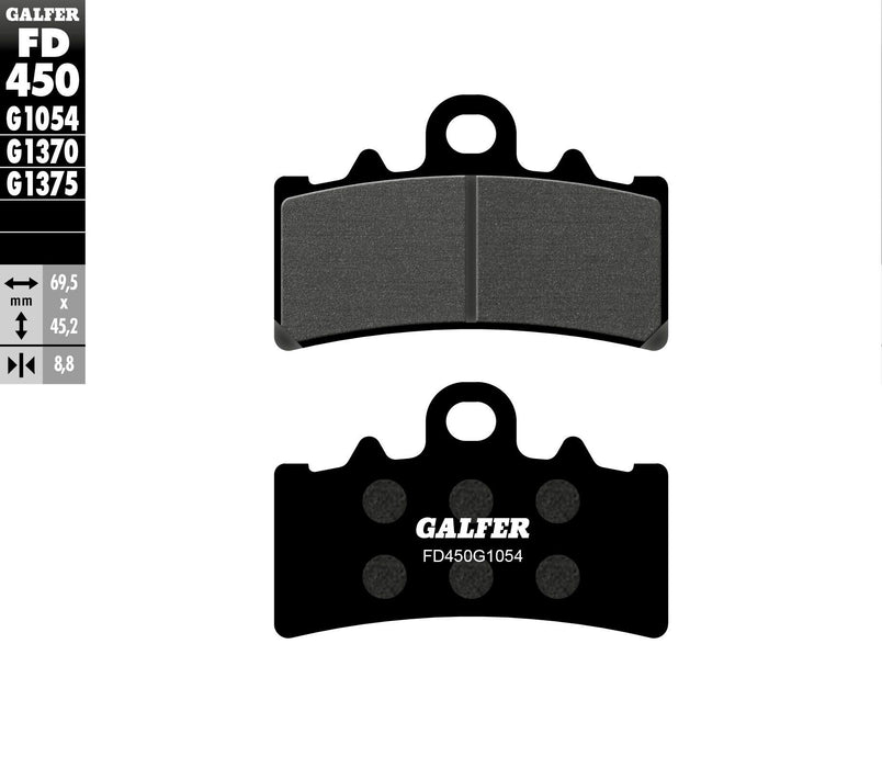 Galfer FD450G1054 Semi-Metallic/Organic Brake Pad