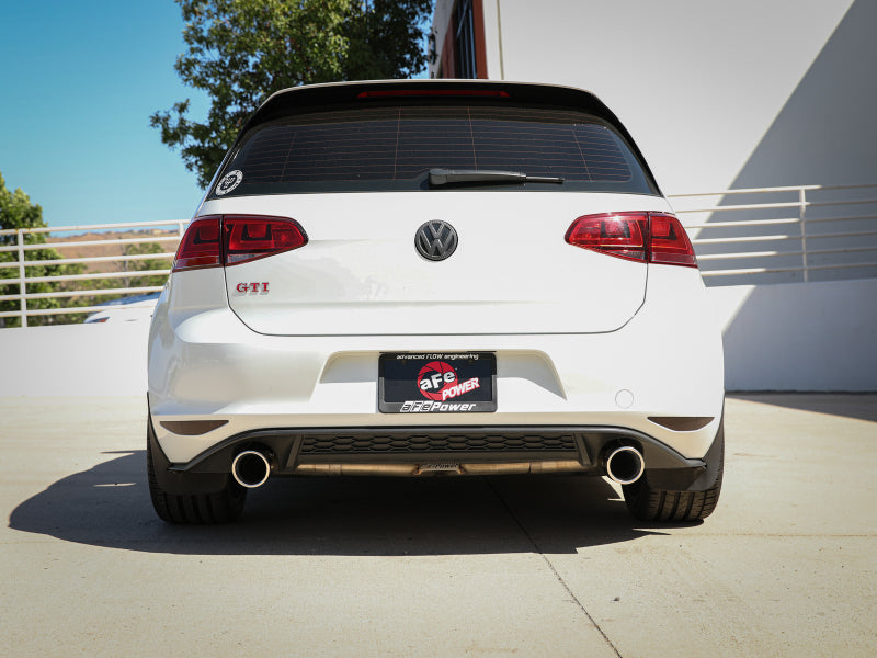 aFe MACHForce XP 3in-2.5in SS Exhaust Cat-Back 15-17 Volkswagen GTI (MKVII) L4-2.0L (t) Polished 49-36418-P