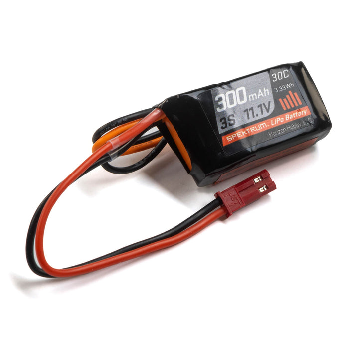 SPMX3003SJ30 Spektrum 300mAh 3S 11.1V 30C LiPo Battery; JST Connector SPMX3003SJ