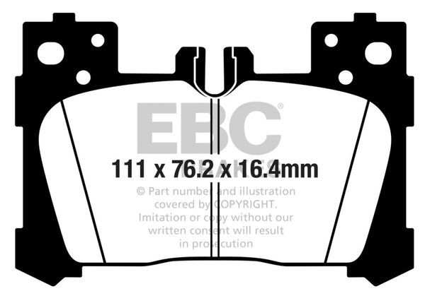EBC 2018+ Fits Lexus LC500 5.0L Redstuff Rear Brake Pads DP32324C