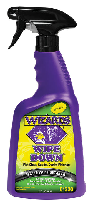 Wizards 22220 'Wipe Down' Motorcycle Matte Finish Detailer - 22 oz.