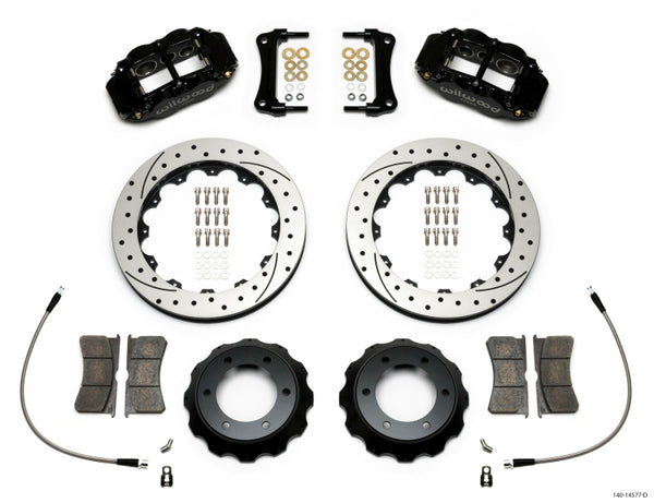Wilwood Narrow Superlite 6R Front Kit 12.88in Drilled Rotor w/ Lines 05-15 Toyota Tacoma 140-14577-D