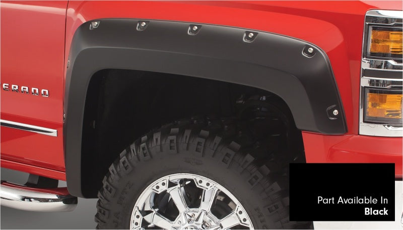 Bushwacker 16-18 Chevy Silverado 1500 Fleetside Pocket Style Flares 4pc 69.3in Bed Black 40959-34