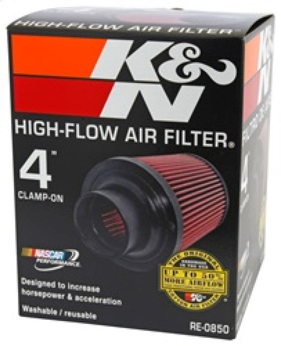 K&N Universal Air Filter (4in. Flange / 6in. Base OD / 4-5/8in. Top OD / 6in. Height) RE-0850