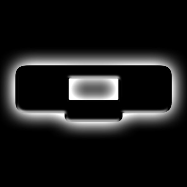 ORACLE Lighting Universal Illuminated LED Letter Badges Matte Blk Surface Finish Q SEE WARRANTY 3141-Q-001