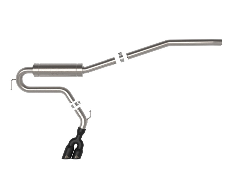 aFe Rebel Series 2.5in 409 SS Cat-Back Exhaust w/ Black Tip 2022 Ford Maverick 49-33144-B