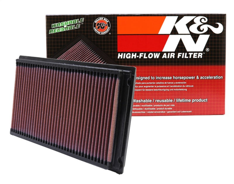 K&N 88-08 Compatible with Nissan 1.8L / 87-05 Compatible with Nissan/Compatible with Infiniti 3.0L / 00-09 3.5LDrop In Air Filter 33-2031-2