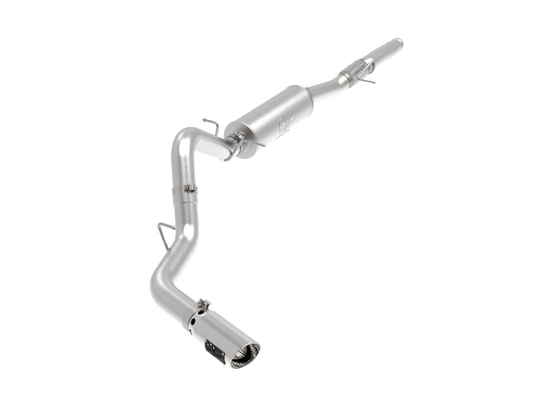 aFe Apollo GT Series 4in 409SS Cat Back Exh System Polished Tip 14-18GM Silverado 1500 V8-6.2L 49-44116-P