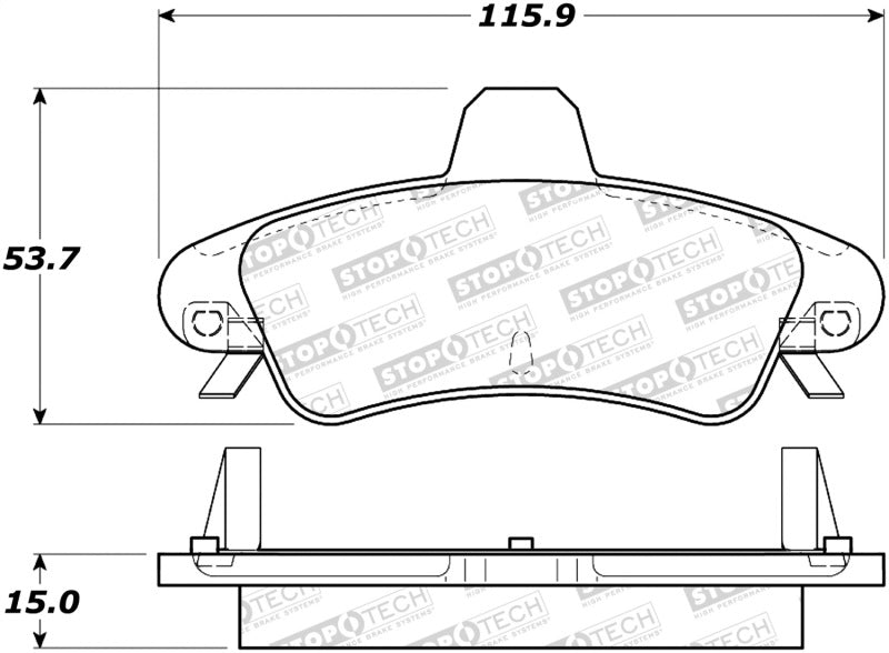 StopTech Street Brake Pads 308.08991