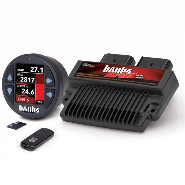 Banks 07-10 Chevy/GMC 2500/3500 6.6L LMM Six-Gun Diesel Tuner w/ iDash-1.8 DataMonster 61446